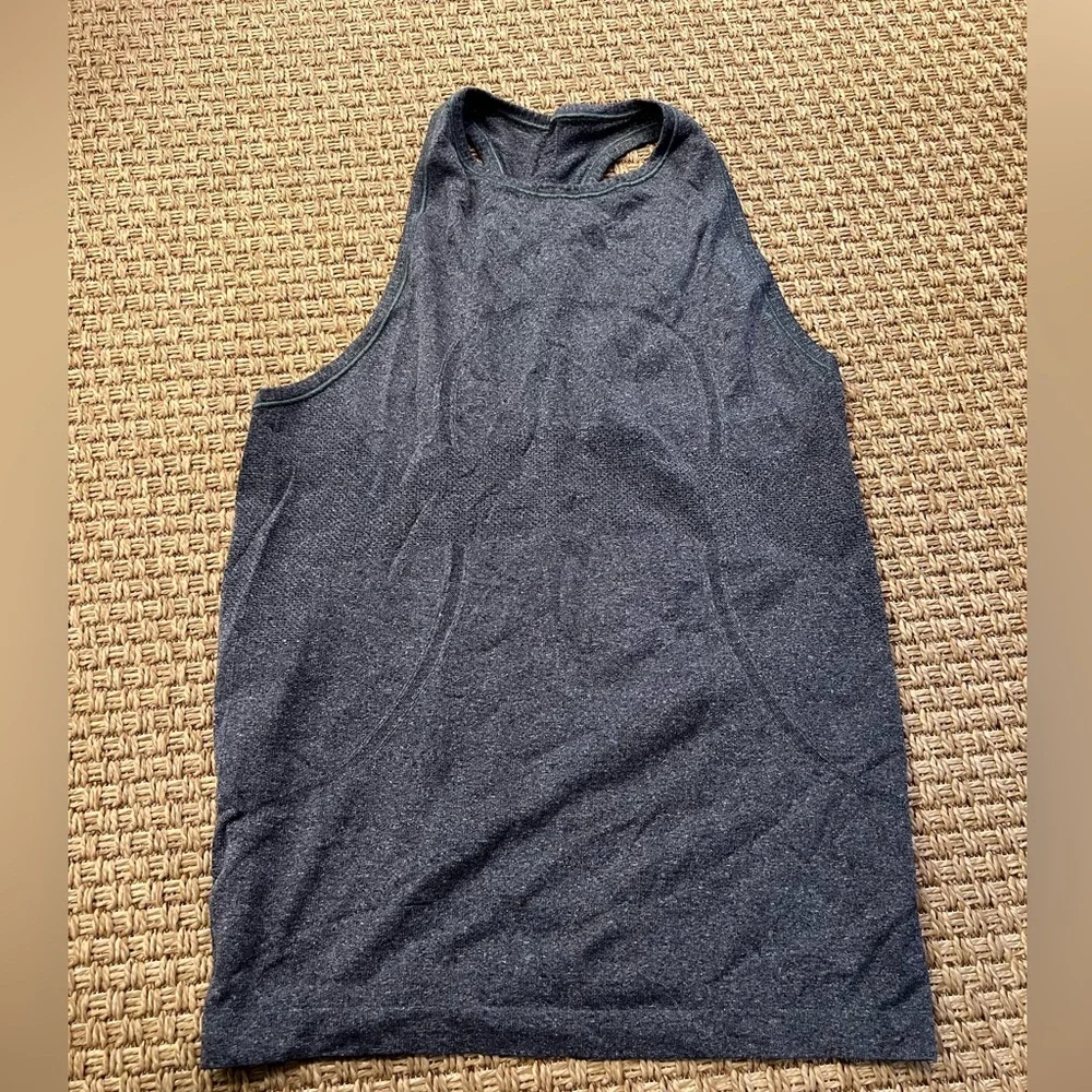 Grey Lululemon Razorback Tank - Picture 1 of 4